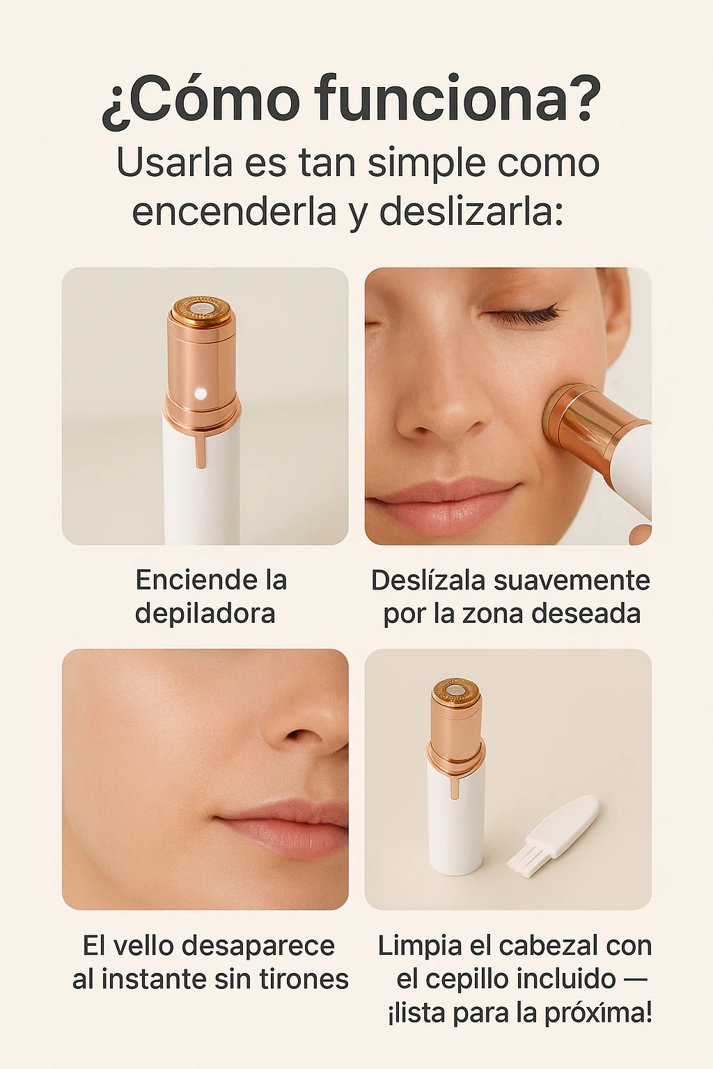 Depiladora Facial Portátil New Line™