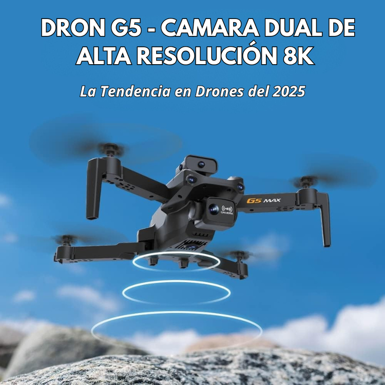 Drone G5 | DRON PROFESIONAL CON CÁMARA DOBLE FULL HD 8K