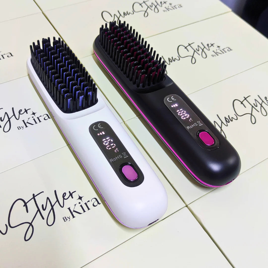 GlowStyler Inalámbrico — Transforma tu look en minutos. Luce un cabello perfecto donde sea