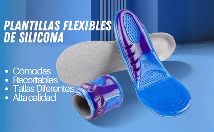 Plantillas Deportiva Ortopédica de Gel Silicon Amortiguada