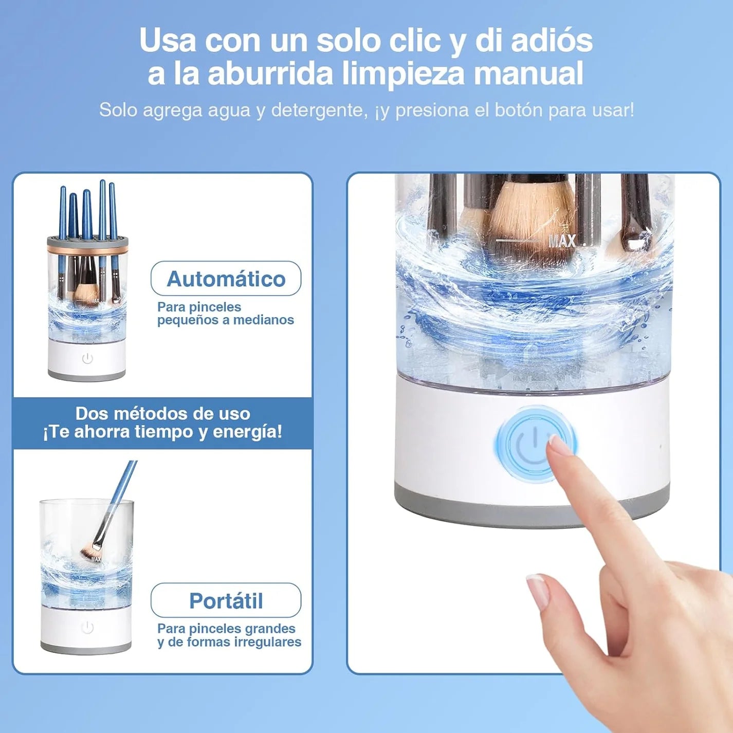 Limpiador Eléctrico De Brochas