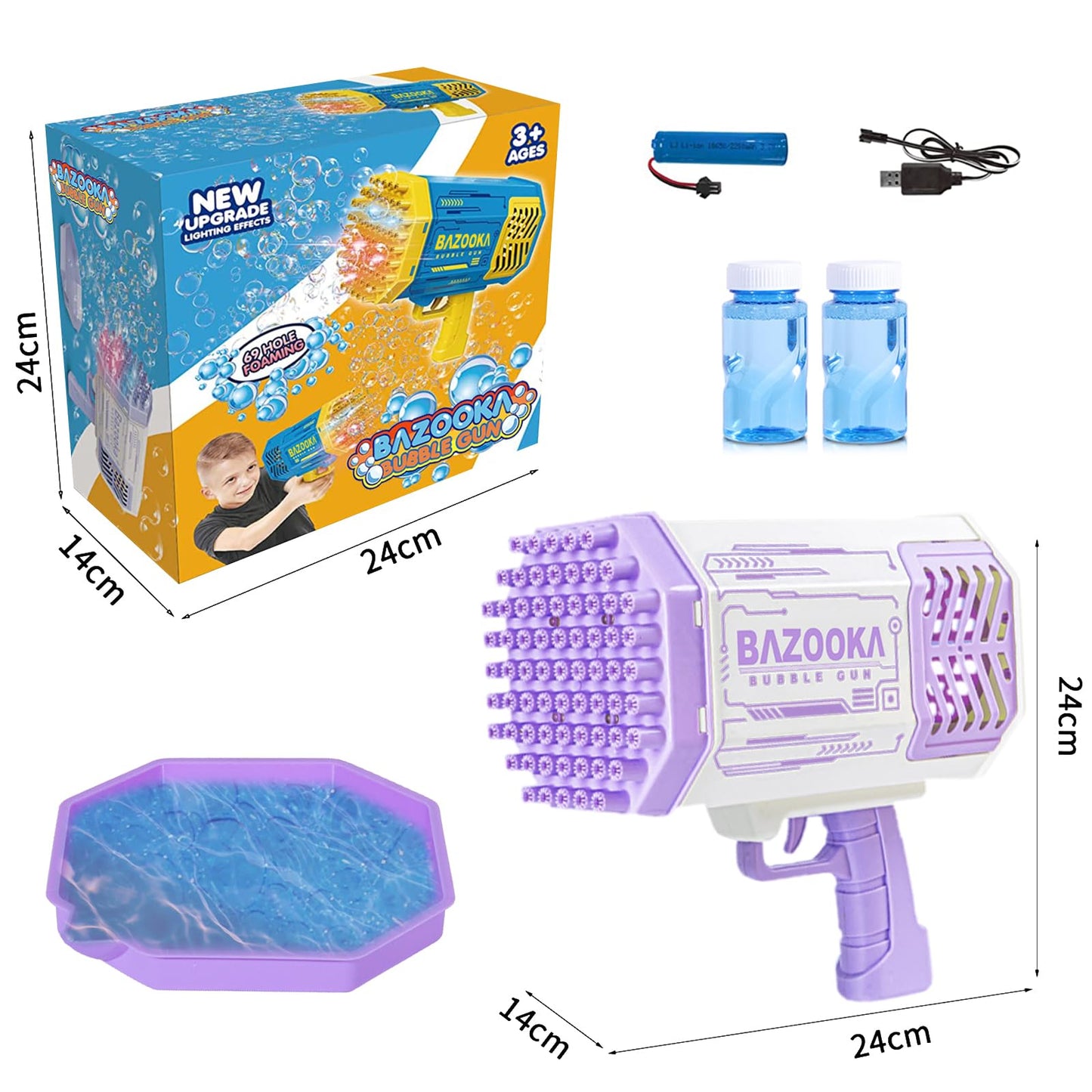 Pistola de burbuja turbo