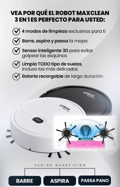 Aspiradora inteligente 3 en 1