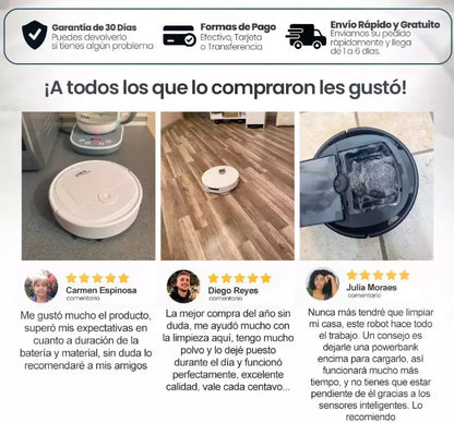 Aspiradora inteligente 3 en 1