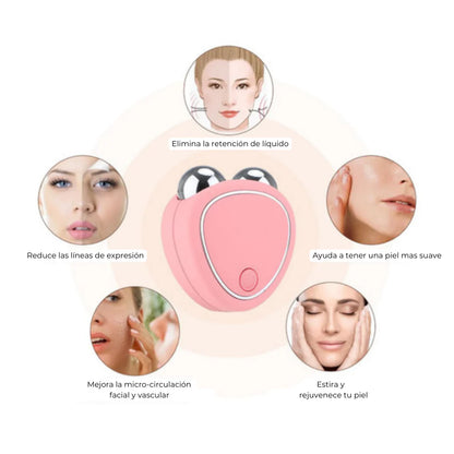 Masajeador facial Microcorriente
