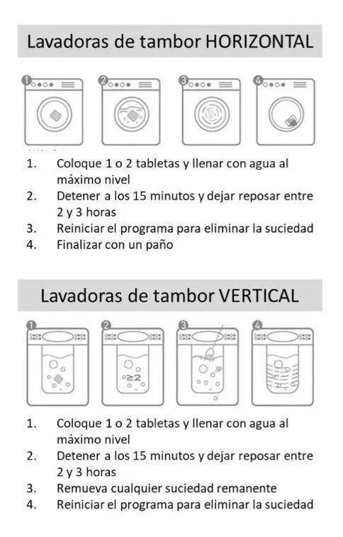 Washing Machine Cleaner | 6 Capsulas para lavadora