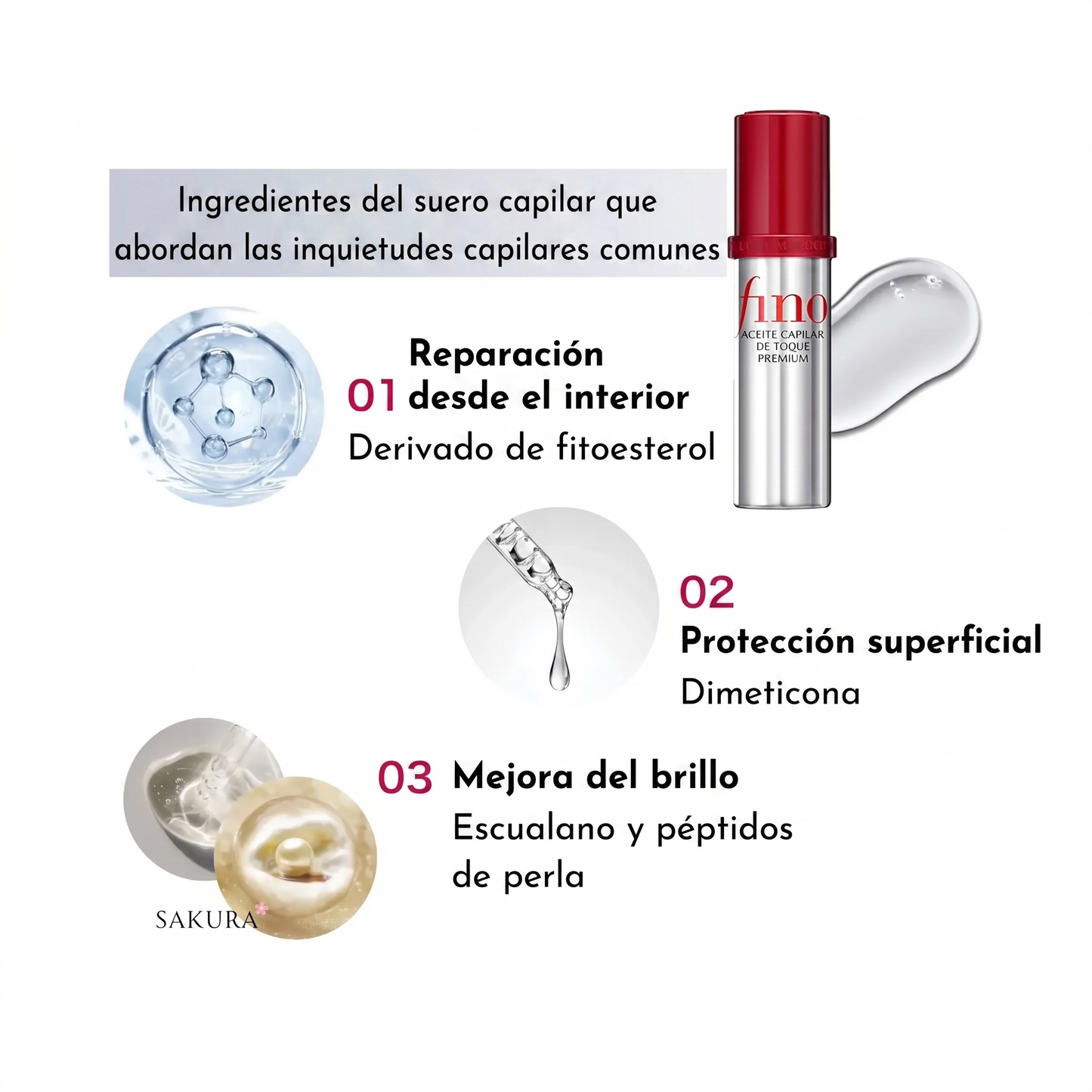 Aceite capilar Fino - Luce un cabello radiante en segundos