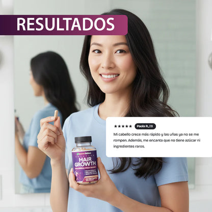 Hair Growth - Vitamina para el crecimiento del cabello y prevención de la caída