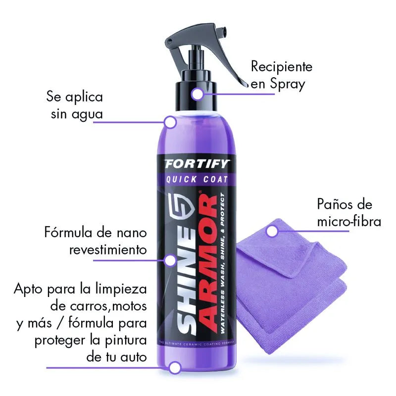 SHINE ARMOR - REVESTIMIENTO CERÁMICO 3 EN 1: ELIMINA RAYONES Y RENUEVA TU COCHE EN MINUTOS