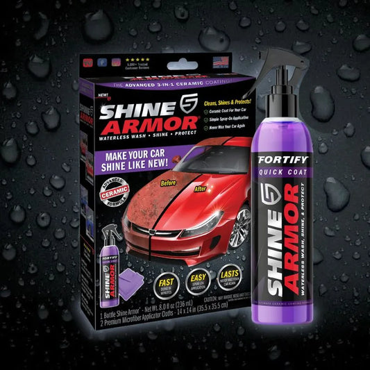 SHINE ARMOR - REVESTIMIENTO CERÁMICO 3 EN 1: ELIMINA RAYONES Y RENUEVA TU COCHE EN MINUTOS