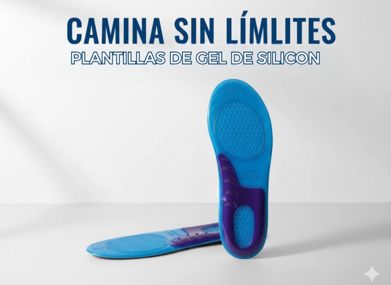 Plantillas Deportiva Ortopédica de Gel Silicon Amortiguada