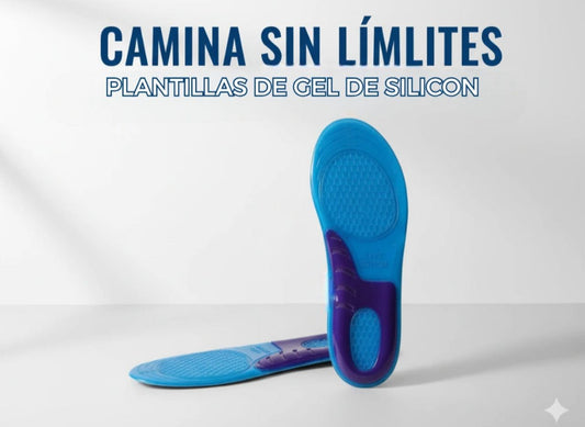 Plantillas Deportiva Ortopédica de Gel Silicon Amortiguada