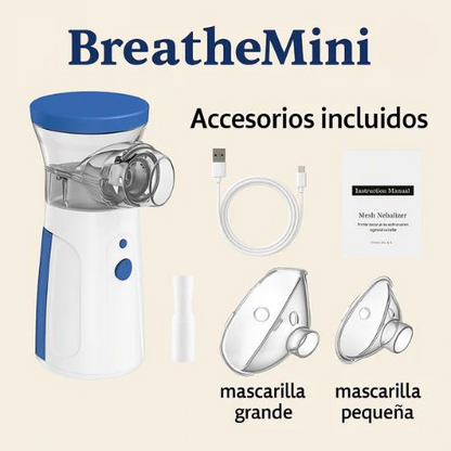 BreatheMini™ – Nebulizador Portátil Silencioso para Niños y Adultos