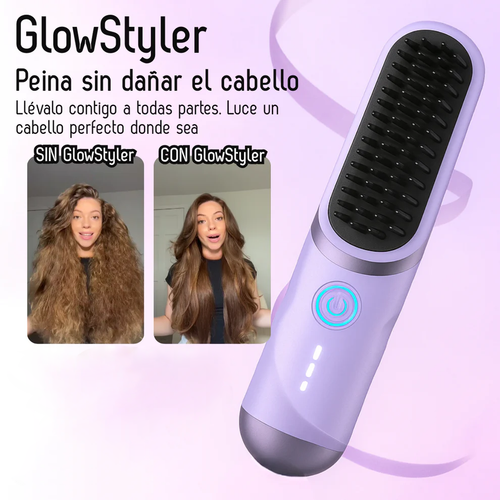 GlowStyler Inalámbrico — Transforma tu look en minutos. Luce un cabello perfecto donde sea
