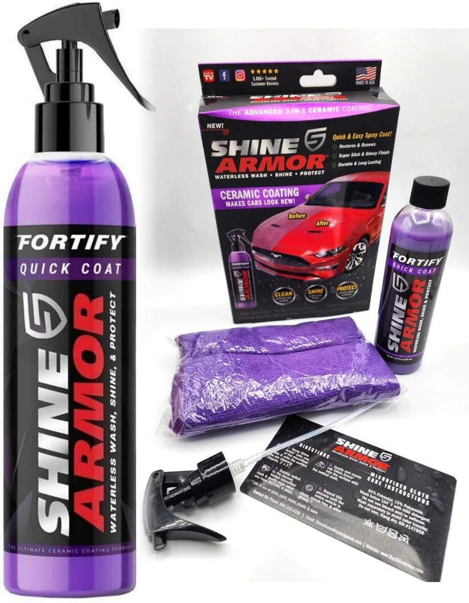 SHINE ARMOR - REVESTIMIENTO CERÁMICO 3 EN 1: ELIMINA RAYONES Y RENUEVA TU COCHE EN MINUTOS