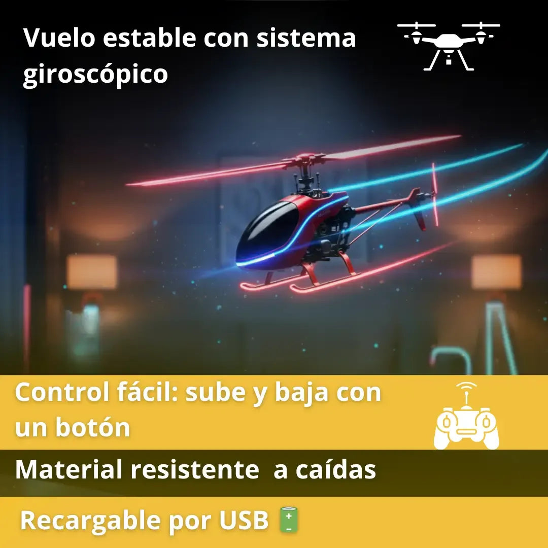 Helicóptero con Sensor y Control Remoto