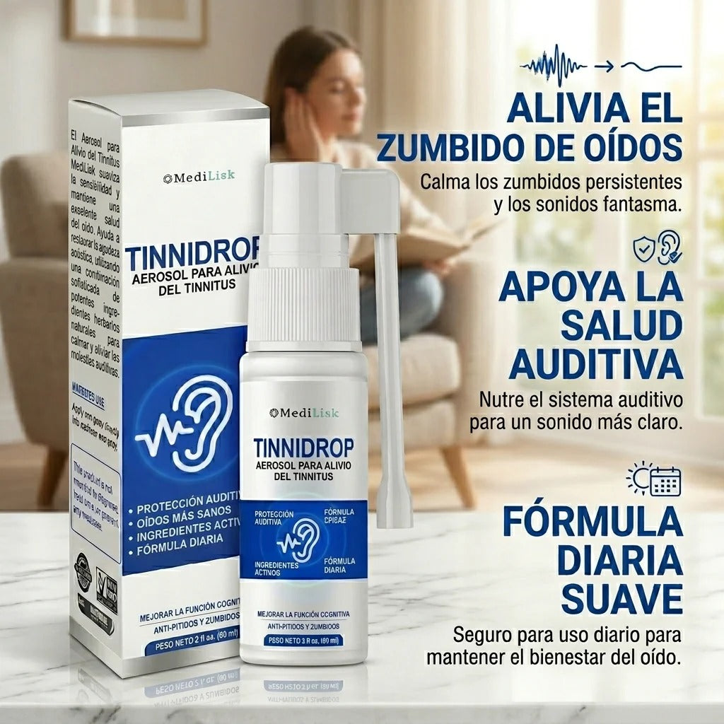 Tinnidrop Limpiador Natural Para Oídos