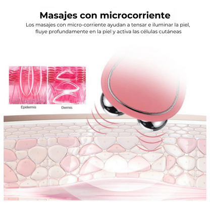 Masajeador facial Microcorriente