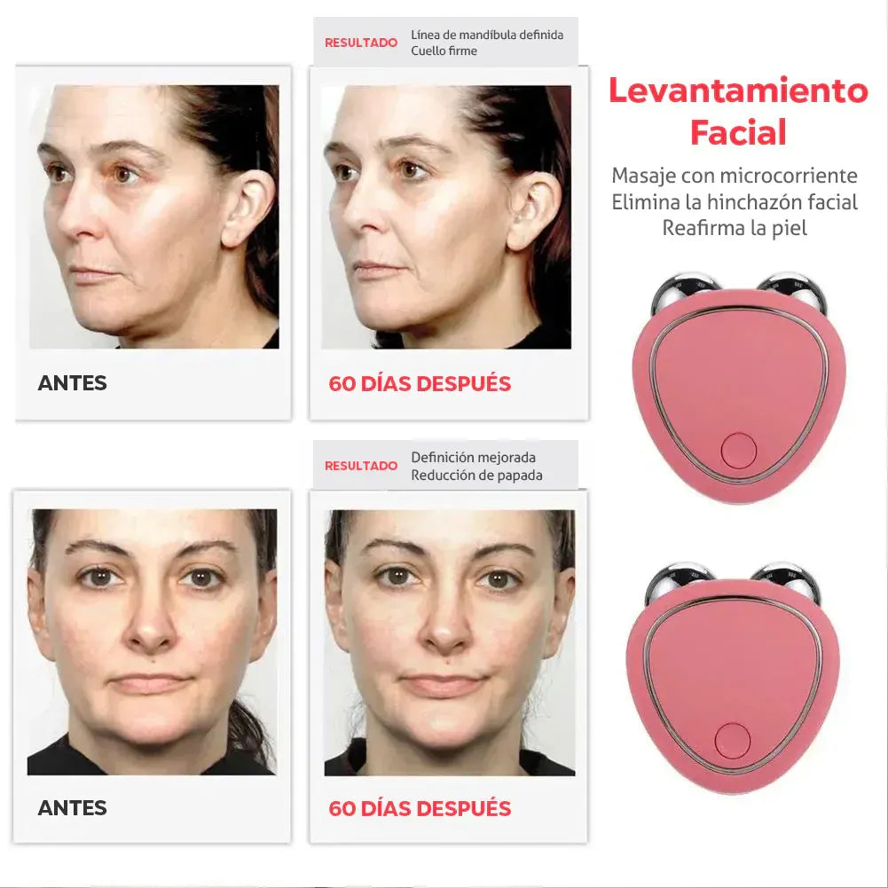 Masajeador facial Microcorriente